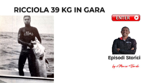 bottone ricciola 39 kg in gara